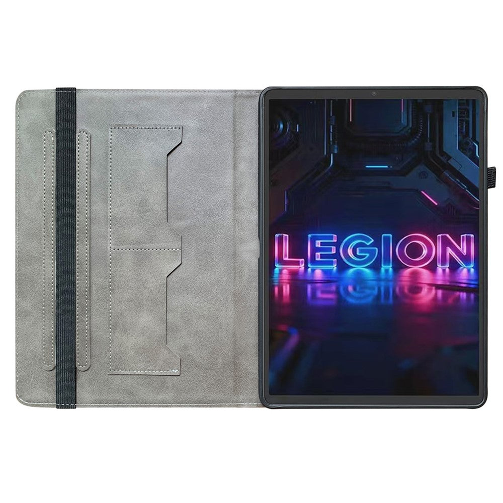 For Lenovo Tab Gen 5 / Legion Y700 (Gen 5) Leather Case Pattern Printed Stand Tablet Cover with Card Slots