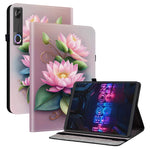 For Lenovo Tab Gen 5 / Legion Y700 (Gen 5) Leather Case Pattern Printed Stand Tablet Cover with Card Slots