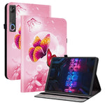 For Lenovo Tab Gen 5 / Legion Y700 (Gen 5) Leather Case Pattern Printed Stand Tablet Cover with Card Slots