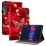 Leather Case For Lenovo Tab Gen 5 / Legion Y700 (Gen 5) Pattern Printed Stand Tablet Cover with Card Slots