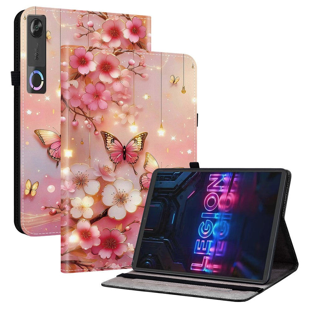 Leather Case For Lenovo Tab Gen 5 / Legion Y700 (Gen 5) Pattern Printed Stand Tablet Cover with Card Slots