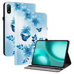 Läderfodral till Oppo Pad Mini med mönstertryck och stativ, surfplatta och kortplatser