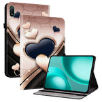 Läderfodral till Oppo Pad Mini Mönstertryckt Stativ Surfplatta med Kortplatser