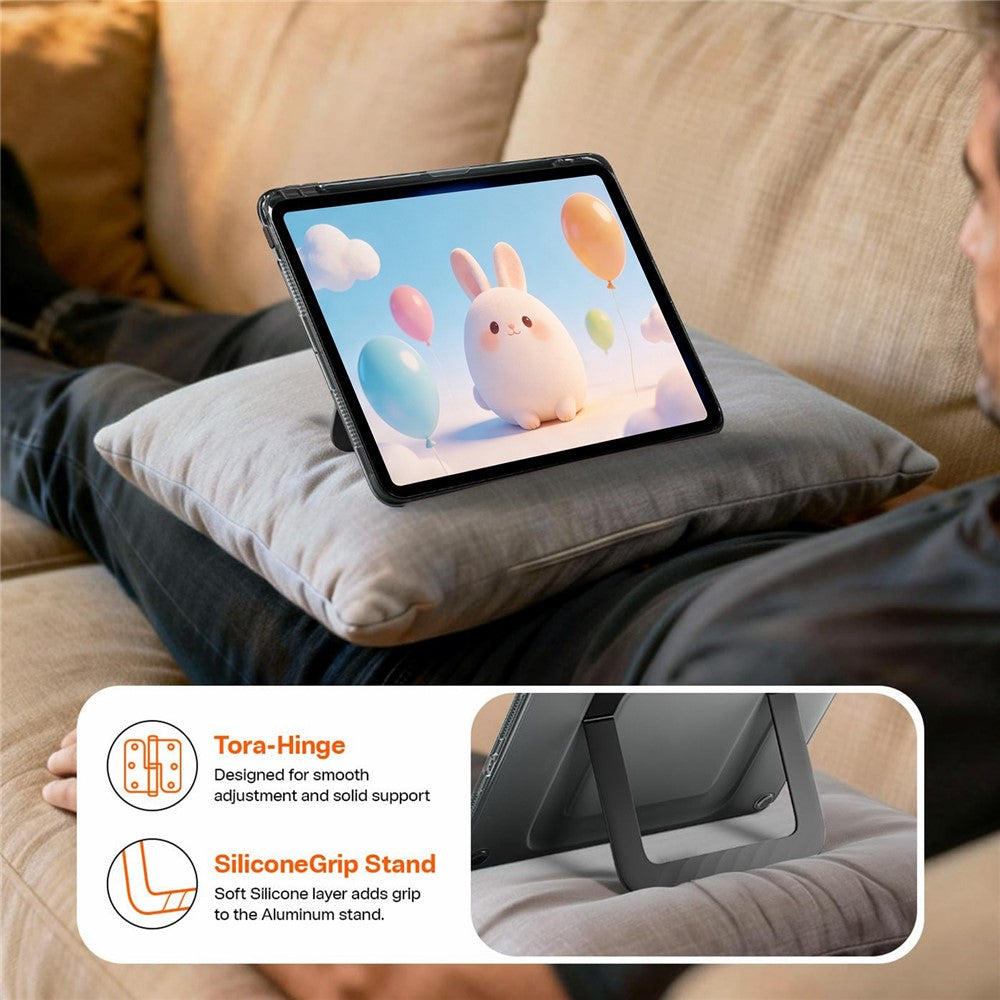 TORRAS Ostand K3 Neo Series For iPad Pro 11 (2025) / (2024) Case Kickstand Hard PC Impact Resistant Tablet Cover with Pen Slot (Amazon Packaging)