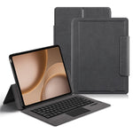 For Oppo Pad 5 Pro Leather Case + Touchpad Bluetooth-Compatible Keyboard (without Backlit)