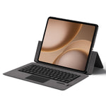 For Oppo Pad 5 Pro Leather Case + Touchpad Bluetooth-Compatible Keyboard (without Backlit)