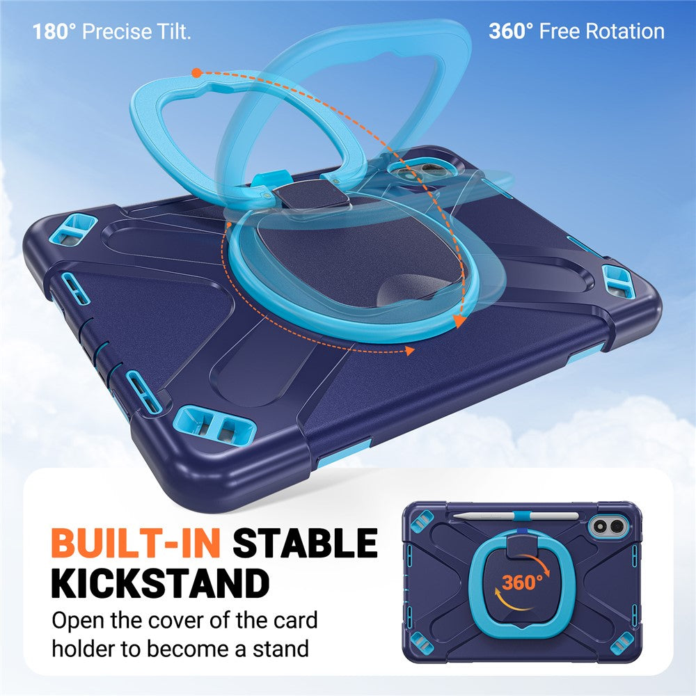 For Xiaomi Redmi Pad 2 Pro Case TPU + PC + Silicone Tablet Cover Swivel Kickstand Handle Grip