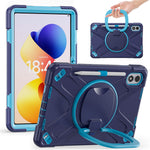 For Xiaomi Redmi Pad 2 Pro Case TPU + PC + Silicone Tablet Cover Swivel Kickstand Handle Grip