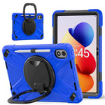 For Xiaomi Redmi Pad 2 Pro Case TPU + PC + Silicone Tablet Cover Swivel Kickstand Handle Grip