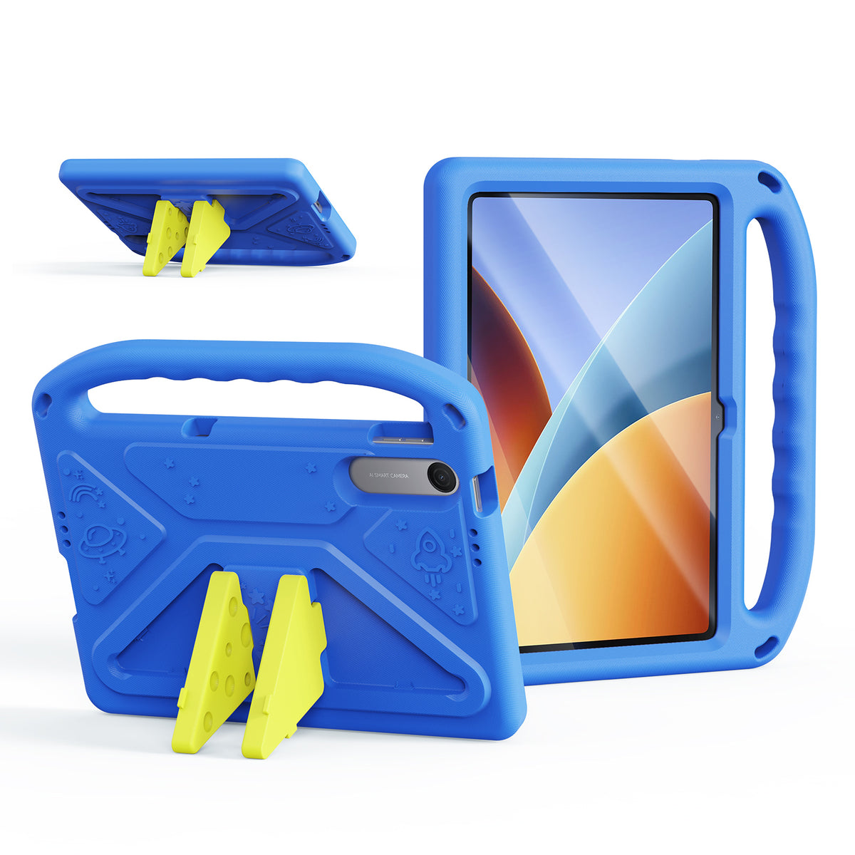 DUX DUCIS for Xiaomi Poco Pad C1 / Redmi Pad 2 9.7 Puff Series Tablet Case with Kickstand EVA Kids Shockproof Cover