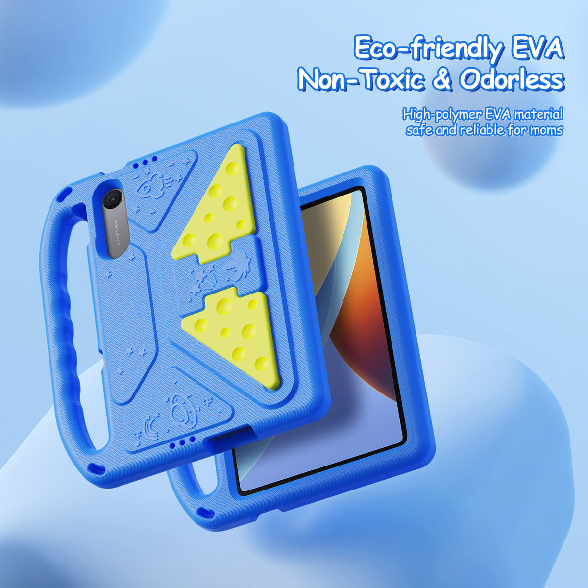 DUX DUCIS for Xiaomi Poco Pad C1 / Redmi Pad 2 9.7 Puff Series Tablet Case with Kickstand EVA Kids Shockproof Cover
