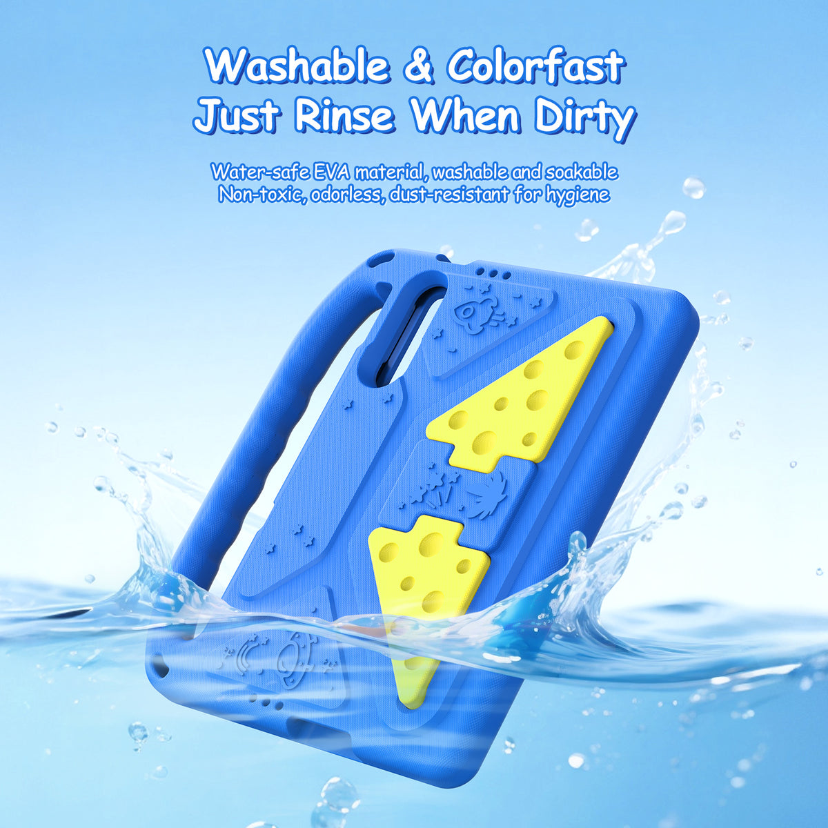 DUX DUCIS for Xiaomi Poco Pad C1 / Redmi Pad 2 9.7 Puff Series Tablet Case with Kickstand EVA Kids Shockproof Cover