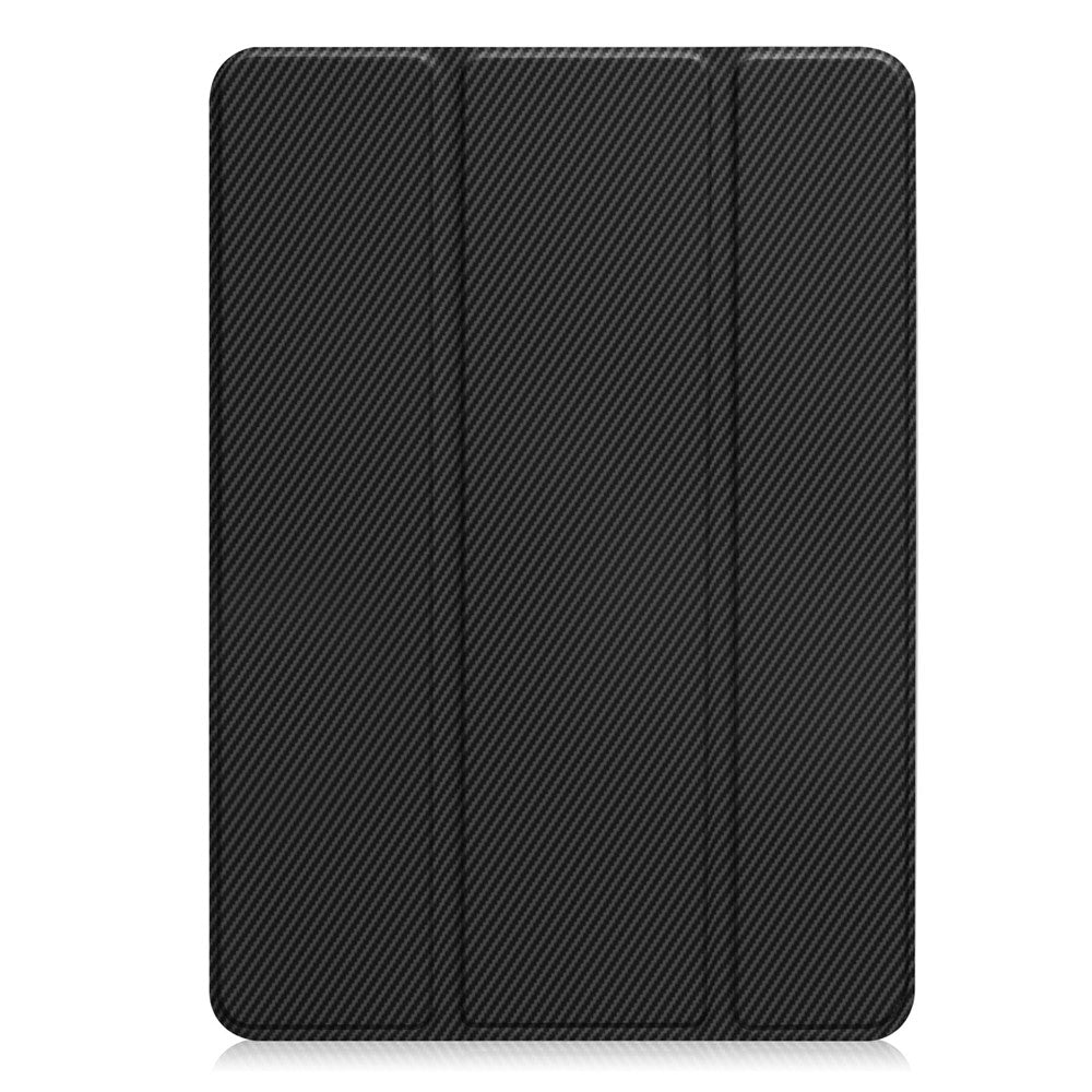 Til Xiaomi Redmi Pad 2 SE / Pad 2 9.7 Etui Trefoldbart Stativ Læder Tablet Cover med Kulfibertekstur og Penholder