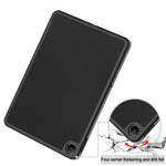 Til Xiaomi Redmi Pad 2 SE / Pad 2 9.7 Etui Trefoldbart Stativ Læder Tablet Cover med Kulfibertekstur og Penholder
