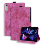 For Lenovo Idea Tab Pro Gen 2 Case Card Slots Leather Tablet Stand Folio Cover Flower Cat
