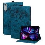 For Lenovo Idea Tab Pro Gen 2 Case Card Slots Leather Tablet Stand Folio Cover Flower Cat