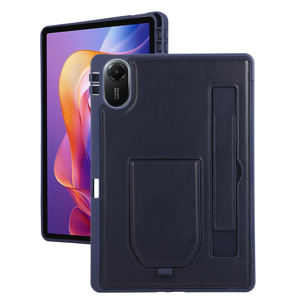 For Xiaomi Redmi Pad 2 11 Case Kickstand PU + TPU Tablet Cover with Wristband   /   Pen Slot