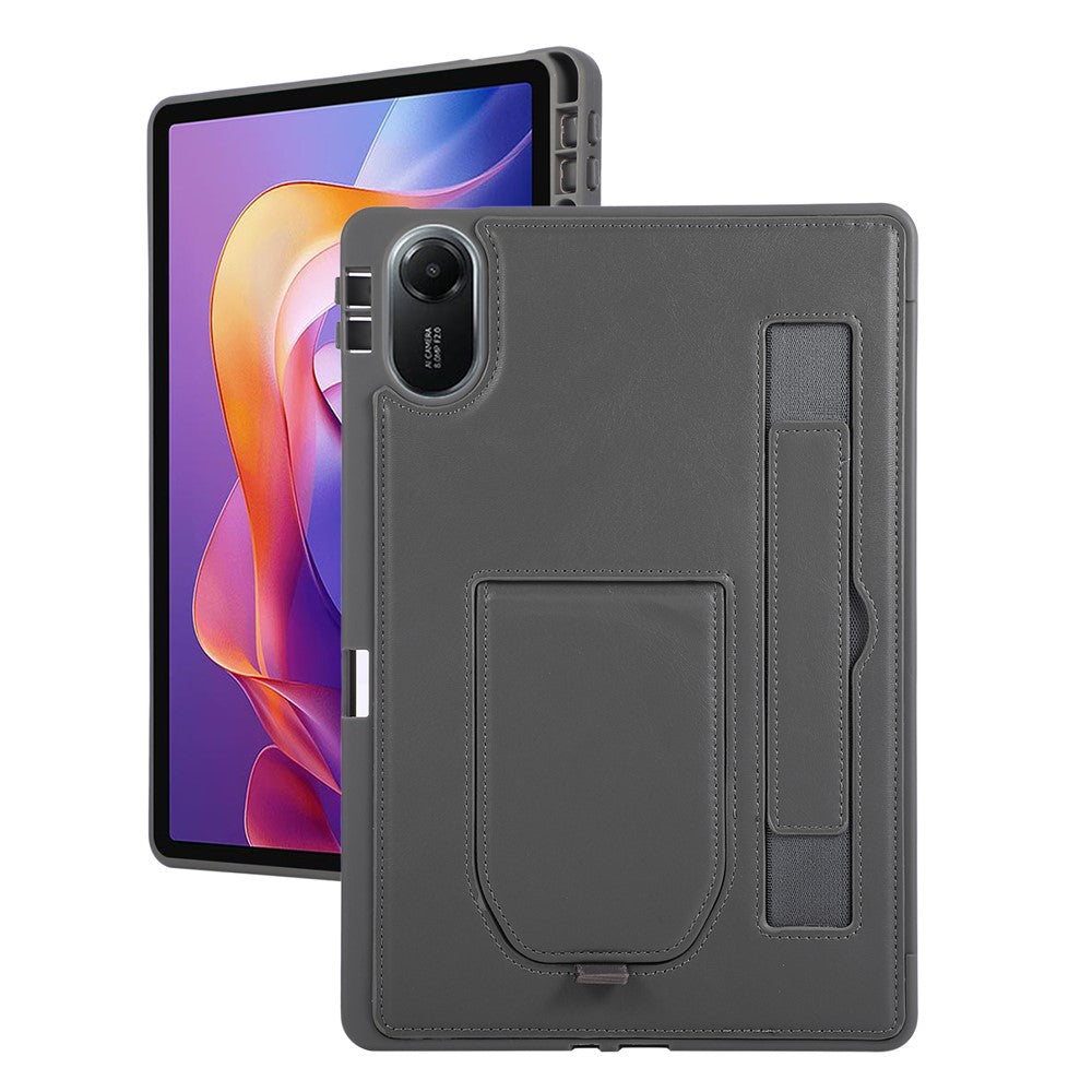 For Xiaomi Redmi Pad 2 11 Case Kickstand PU + TPU Tablet Cover with Wristband   /   Pen Slot