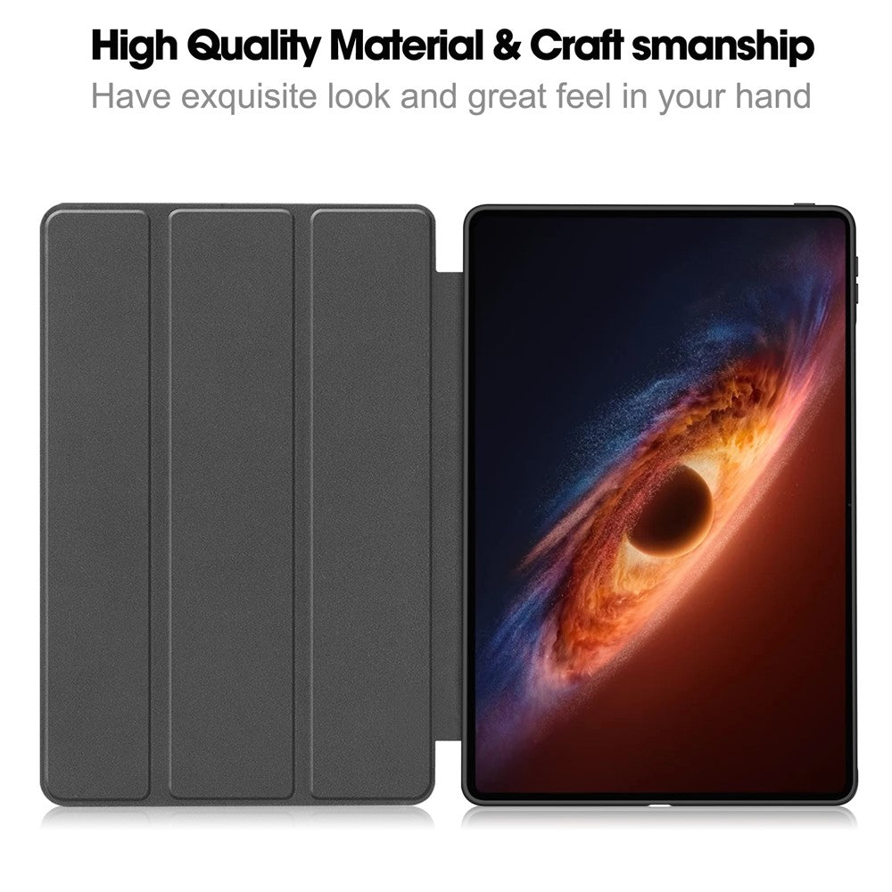 For Honor MagicPad 3 Pro 12.3  /  MagicPad 4 PU Leather Tri-fold Stand Tablet Case Smart Auto Wake  /  Sleep Folio Cover