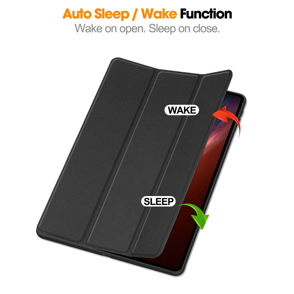 For Honor MagicPad 3 Pro 12.3  /  MagicPad 4 PU Leather Tri-fold Stand Tablet Case Smart Auto Wake  /  Sleep Folio Cover