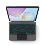 For Huawei MatePad 11.5 (2026) Leather Case + Touchpad Bluetooth-Compatible Keyboard with Backlit