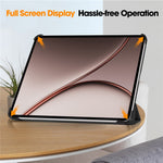 For Oppo Pad 5 Pro / OnePlus Pad 4 PU Leather Tablet Case Anti-drop Tri-Fold Stand Slim Protective Cover