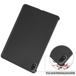 For Oppo Pad 5 Pro / OnePlus Pad 4 PU Leather Tablet Case Anti-drop Tri-Fold Stand Slim Protective Cover