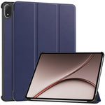 For Oppo Pad 5 Pro / OnePlus Pad 4 PU Leather Tablet Case Anti-drop Tri-Fold Stand Slim Protective Cover