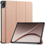 For Oppo Pad 5 Pro / OnePlus Pad 4 PU Leather Tablet Case Anti-drop Tri-Fold Stand Slim Protective Cover