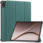For Oppo Pad 5 Pro / OnePlus Pad 4 PU Leather Tablet Case Anti-drop Tri-Fold Stand Slim Protective Cover