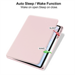 For Xiaomi Redmi Pad 2 11 Case Rotating Stand PU Leather + TPU + Acrylic with Pencil Holder