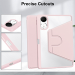 For Xiaomi Redmi Pad 2 11 Case Rotating Stand PU Leather + TPU + Acrylic with Pencil Holder