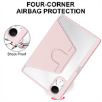 For Xiaomi Redmi Pad 2 11 Case Rotating Stand PU Leather + TPU + Acrylic with Pencil Holder