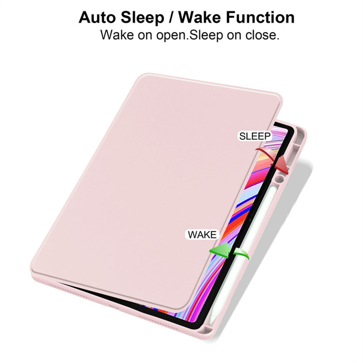 For Xiaomi Redmi Pad 2 Pro Case Rotating Stand PU Leather + TPU + Acrylic with Pencil Holder