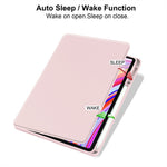 For Xiaomi Poco Pad 4G / Xiaomi Redmi Pad Pro 5G / Xiaomi Redmi Pad Pro Case Rotating Stand PU Leather + TPU + Acrylic with Pencil Holder