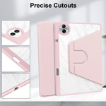 For Honor Pad 10 Case Rotating Stand PU Leather + TPU + Acrylic with Pencil Holder