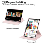 Til Honor Pad 9 Etui Roterende Stand PU Læder + TPU + Akryl med Blyantholder