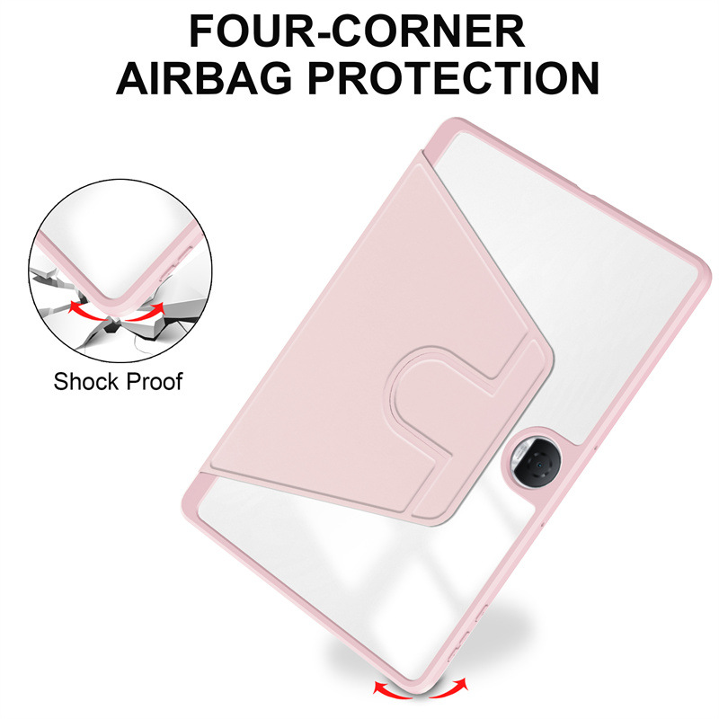 Til Honor Pad 9 Etui Roterende Stand PU Læder + TPU + Akryl med Blyantholder
