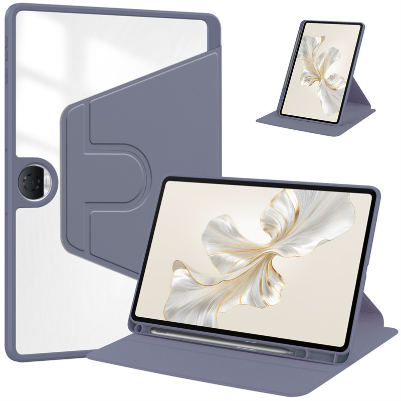 Til Honor Pad 9 Etui Roterende Stand PU Læder + TPU + Akryl med Blyantholder