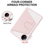 For Xiaomi Redmi Pad SE 4G 8.7 inch Case Rotating Stand PU Leather + TPU + Acrylic with Pencil Holder