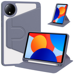 For Xiaomi Redmi Pad SE 4G 8.7 inch Case Rotating Stand PU Leather + TPU + Acrylic with Pencil Holder