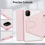 For Honor Pad X7 Case Rotating Stand PU Leather + TPU + Acrylic with Pencil Holder
