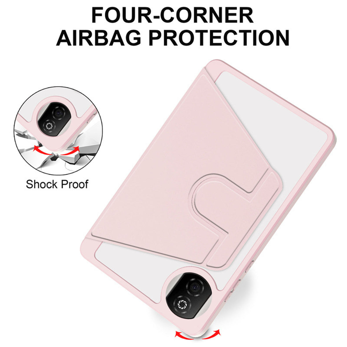 For Honor Pad X7 Case Rotating Stand PU Leather + TPU + Acrylic with Pencil Holder