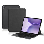 Til Oppo Pad 6 Læderetui + Bluetooth-kompatibelt Tastatur med Baggrundsbelyst Trackpad