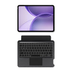 Läderfodral till Oppo Pad 6 + Bluetooth-kompatibelt tangentbord med bakgrundsbelyst styrplatta