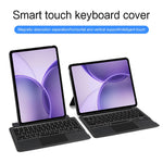 Läderfodral till Oppo Pad 6 + Bluetooth-kompatibelt tangentbord med bakgrundsbelyst styrplatta