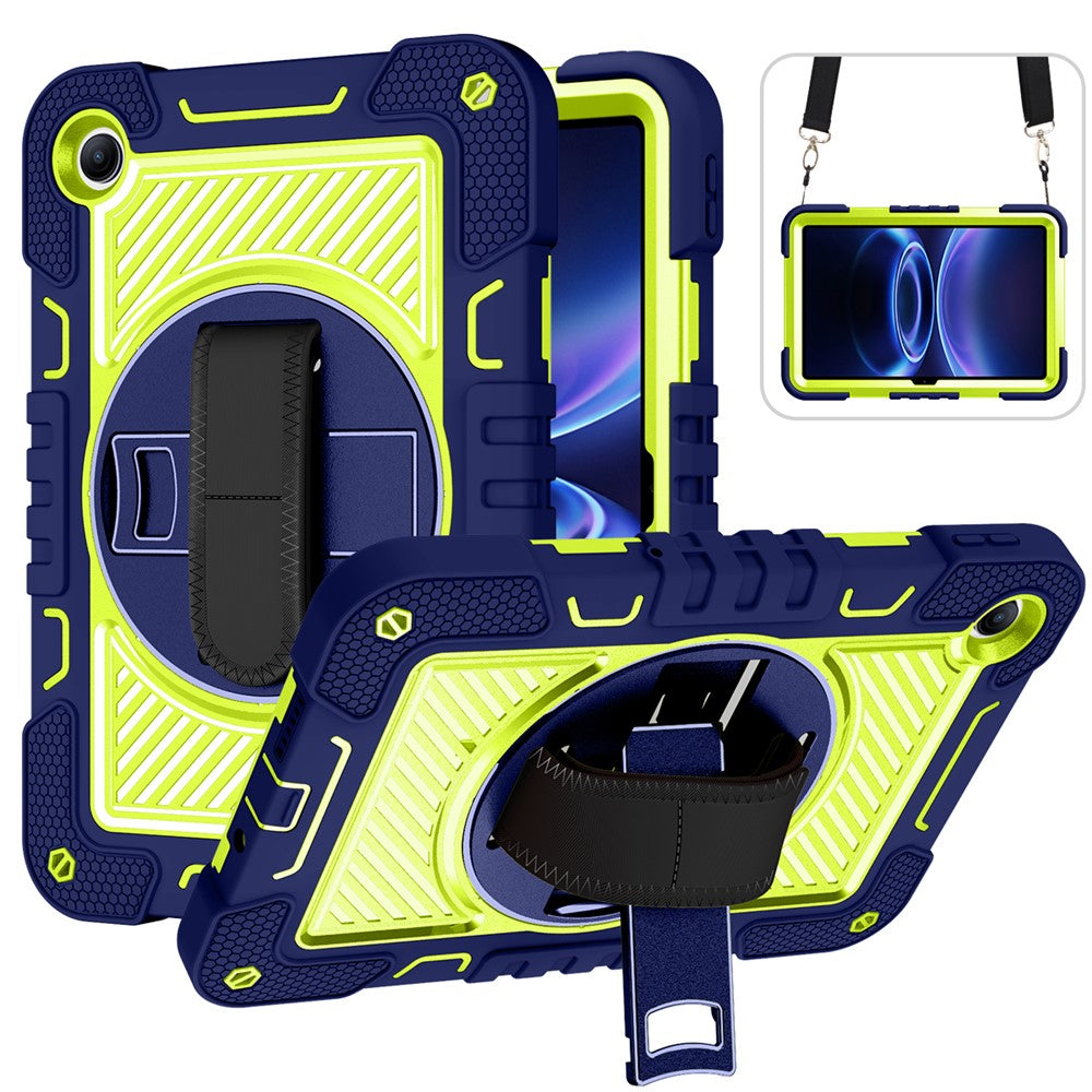 For Xiaomi Redmi Pad 2 SE / Pad 2 9.7 Case Silicone + PC Kickstand Tablet Cover with Shoulder Strap