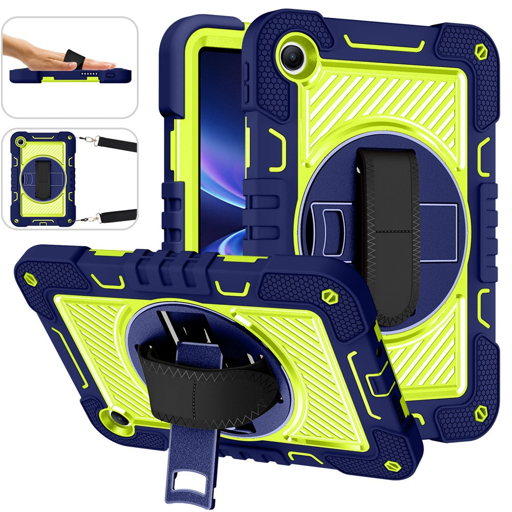 For Xiaomi Redmi Pad 2 SE / Pad 2 9.7 Case Silicone + PC Kickstand Tablet Cover with Shoulder Strap