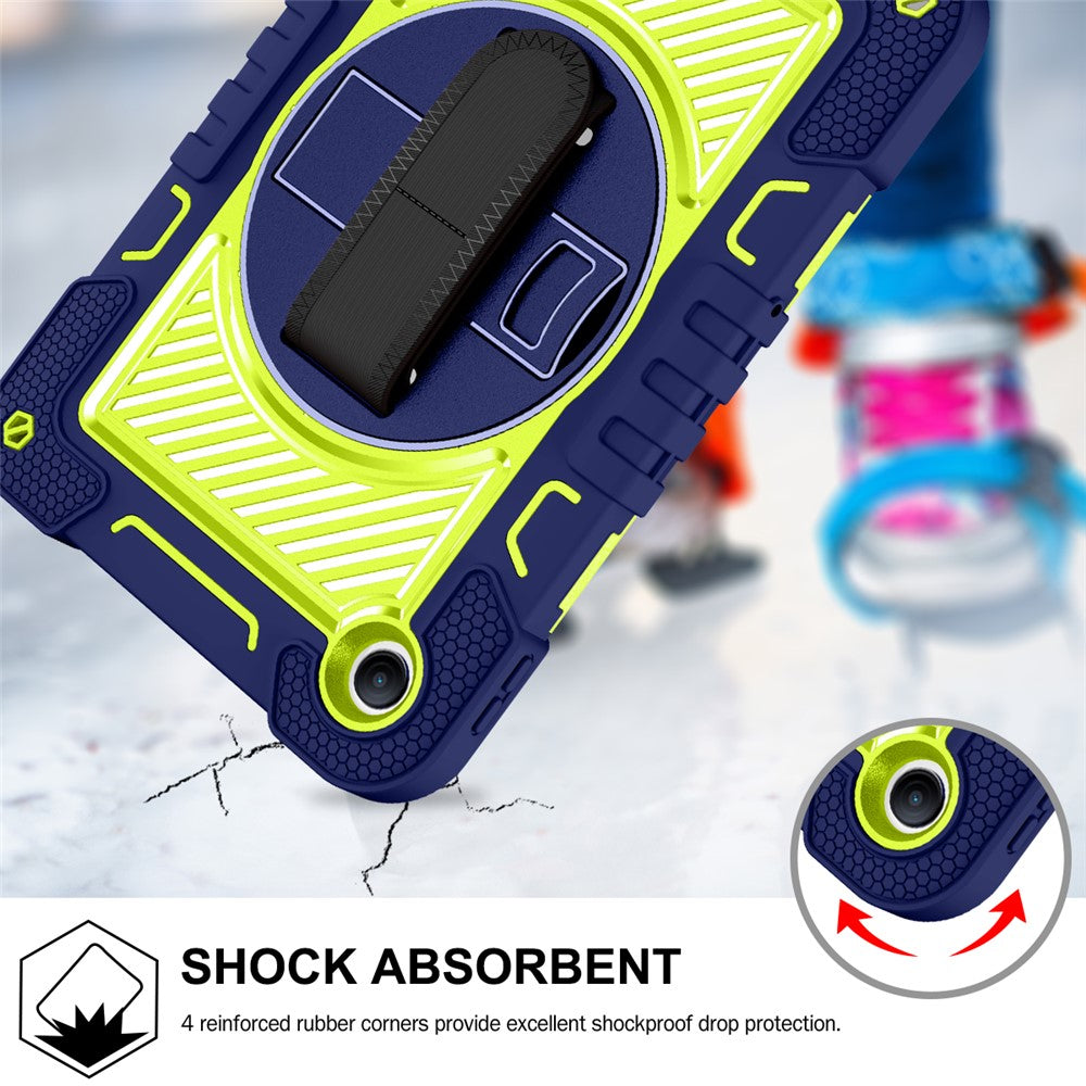 For Xiaomi Redmi Pad 2 SE / Pad 2 9.7 Case Silicone + PC Kickstand Tablet Cover with Shoulder Strap