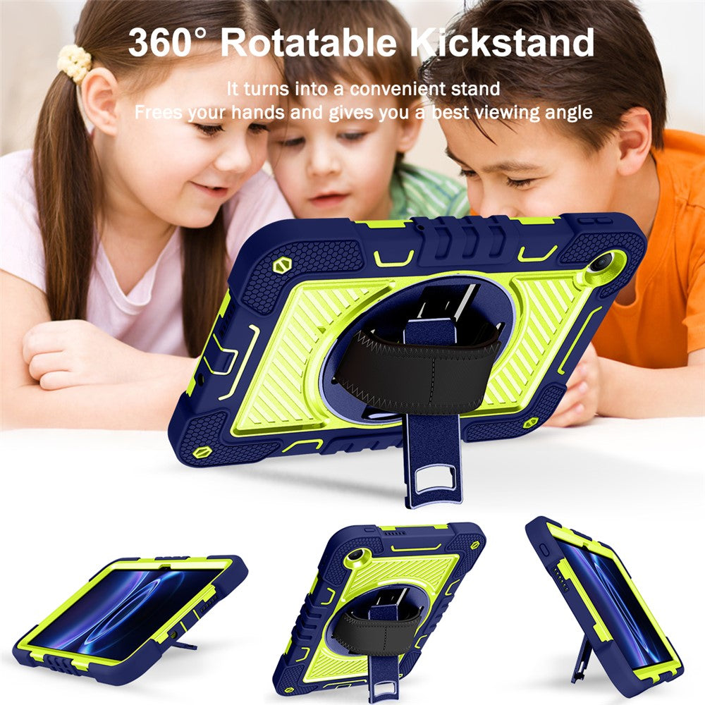 For Xiaomi Redmi Pad 2 SE / Pad 2 9.7 Case Silicone + PC Kickstand Tablet Cover with Shoulder Strap